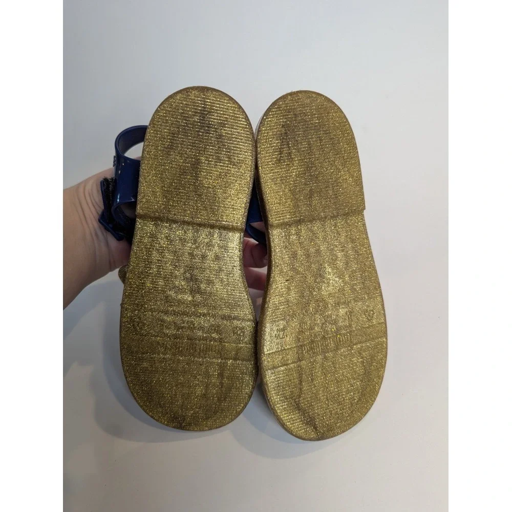 Mini Melissa Toddler Girl‎ Jelly Sandals Size 11 Star & Moon Sweet Dreams Navy